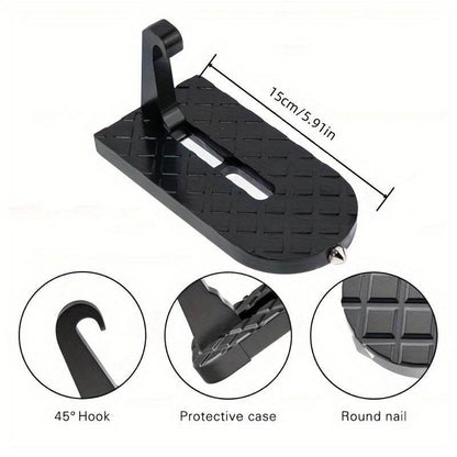 Premium Metal Folding Door Step – Compact Safety Ladder - Autoxmatch