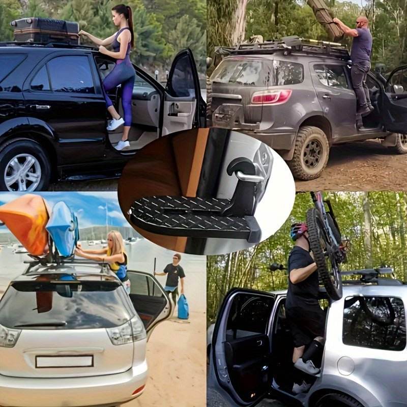 Premium Metal Folding Door Step – Compact Safety Ladder - Autoxmatch