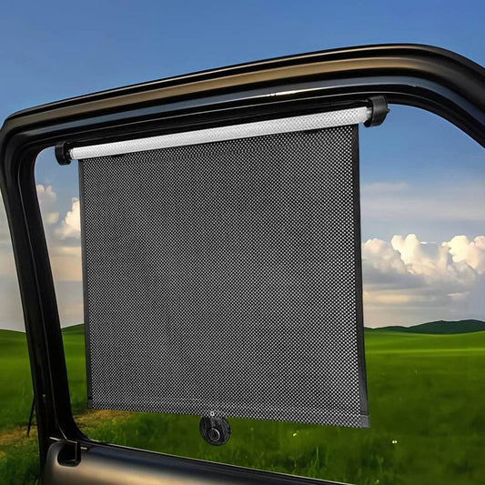 Side window- Car Retractable Sunshade Curtain 2Pcs - Autoxmatch