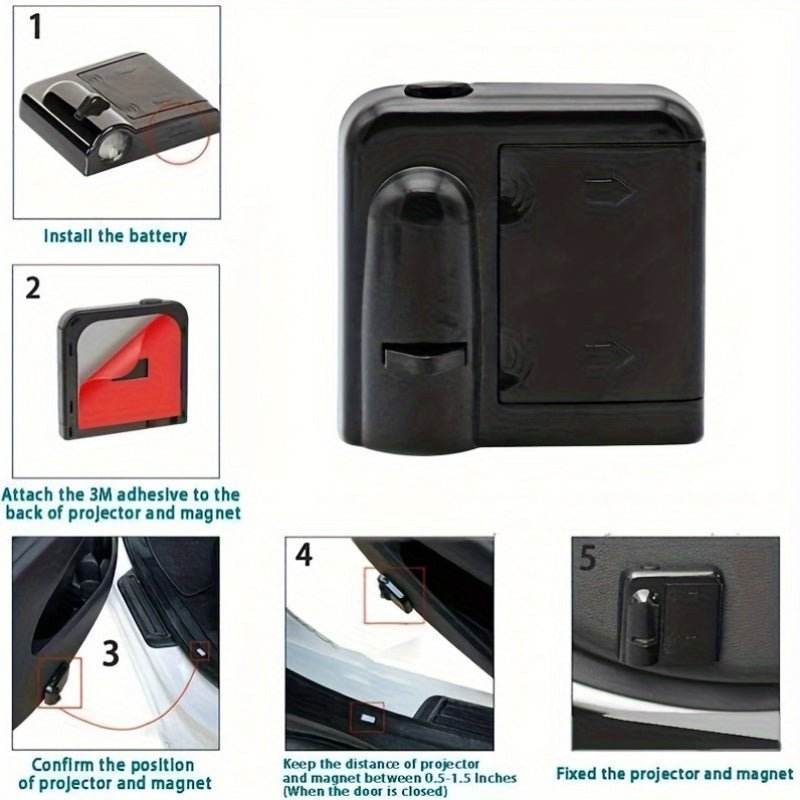 Ultra-Bright LED Car Door Logo Projectors - Wireless & Easy Install - Autoxmatch