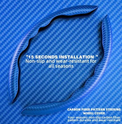 Universal Non-Slip Carbon Fiber Car Steering Wheel Cover - Autoxmatch