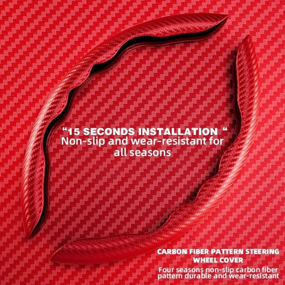 Universal Non-Slip Carbon Fiber Car Steering Wheel Cover - Autoxmatch