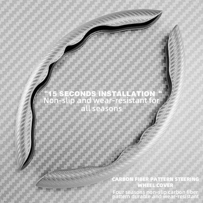 Universal Non-Slip Carbon Fiber Car Steering Wheel Cover - Autoxmatch