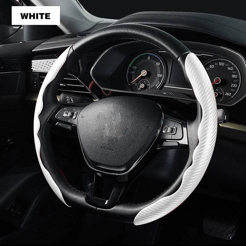 Universal Non-Slip Carbon Fiber Car Steering Wheel Cover - Autoxmatch
