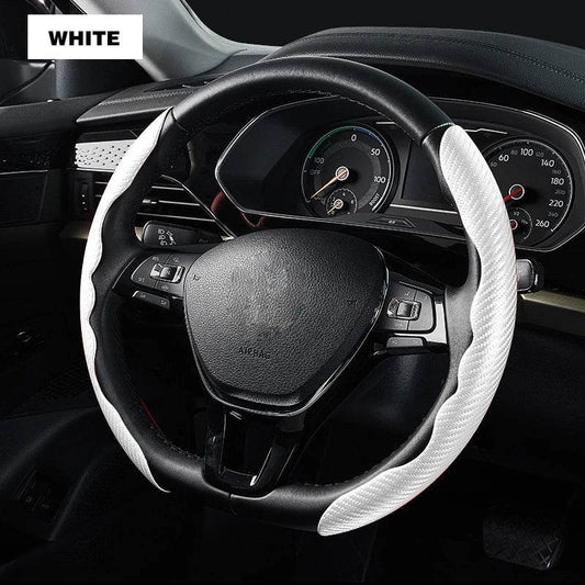 Universal Non-Slip Carbon Fiber Car Steering Wheel Cover - Autoxmatch